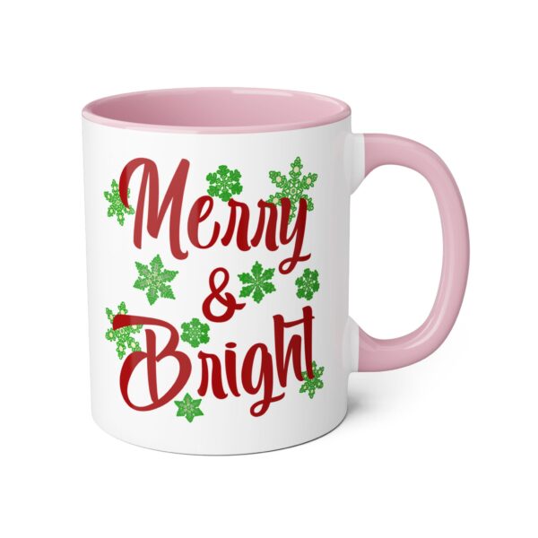 Merry & Bright Christmas Accent Mugs, 11oz - Image 16