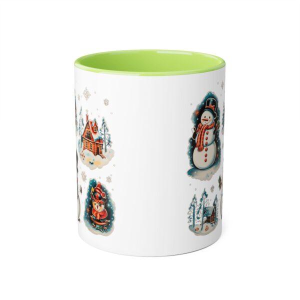 Vintage Christmas Accent Mugs, 11oz - Image 9