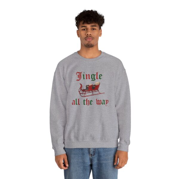 Jingle all the Way Vintage Christmas Unisex Heavy Blend™ Crewneck Sweatshirt