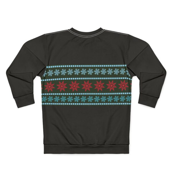 Dark Gray Unisex Christmas Style Sweatshirt (AOP) - Image 2