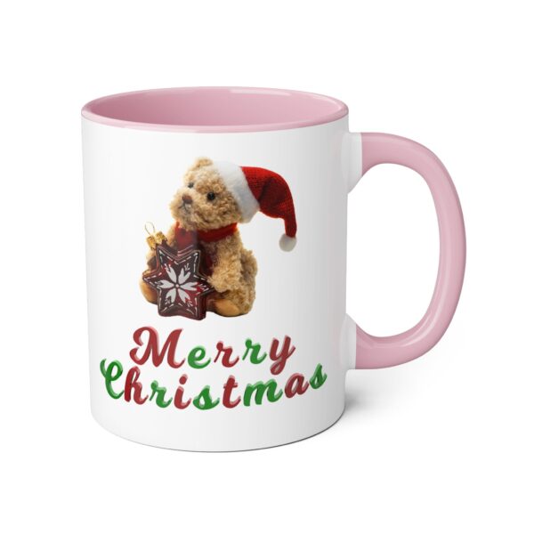 Merry Christmas Bear Accent Mugs, 11oz - Image 4