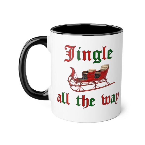 Jingle all the Way Christmas Accent Mugs, 11oz - Image 5