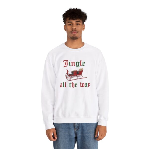 Jingle all the Way Vintage Christmas Unisex Heavy Blend™ Crewneck Sweatshirt - Image 5