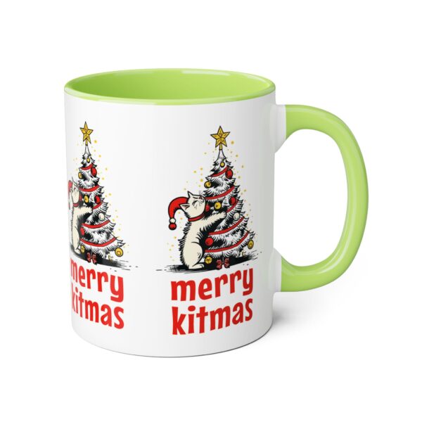 Merry Kitmas Accent Mugs, 11oz - Image 16