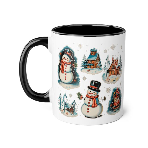 Vintage Christmas Accent Mugs, 11oz - Image 6