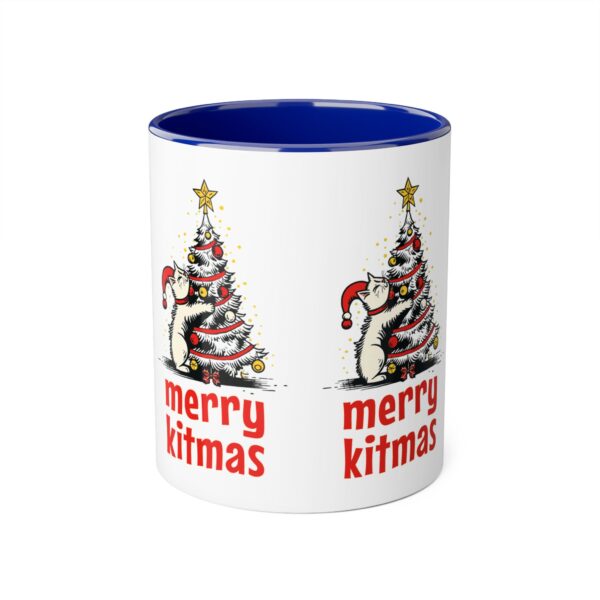 Merry Kitmas Accent Mugs, 11oz - Image 9