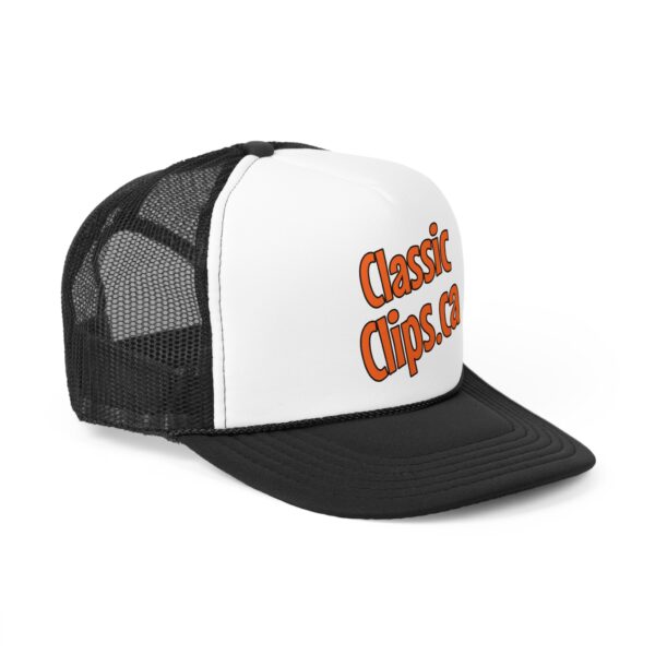 Classic Clips Brand Trucker Cap with Logo on Front - Image 2