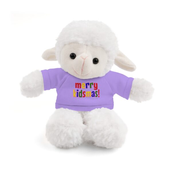 Merry Kidsmas Sheep Stuffed Animal with Tee - Image 3