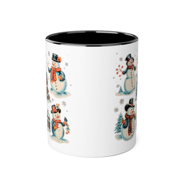 Vintage Christmas Accent Mugs, 11oz - Image 5