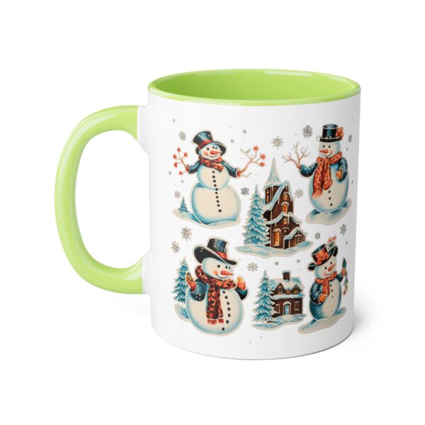 Vintage Christmas Accent Mugs, 11oz - Image 3