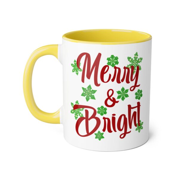 Merry & Bright Christmas Accent Mugs, 11oz - Image 22