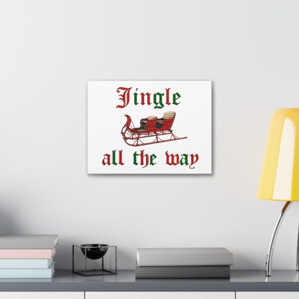 Jingle all the Way Vintage Christmas Sleigh Canvas Gallery Wraps - Image 12