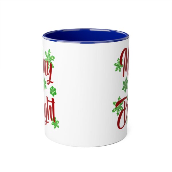 Merry & Bright Christmas Accent Mugs, 11oz - Image 9