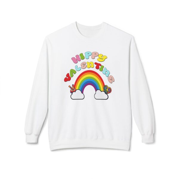 Hippy Valentine Unisex Midweight Softstyle Fleece Crewneck Sweatshirt - Image 6