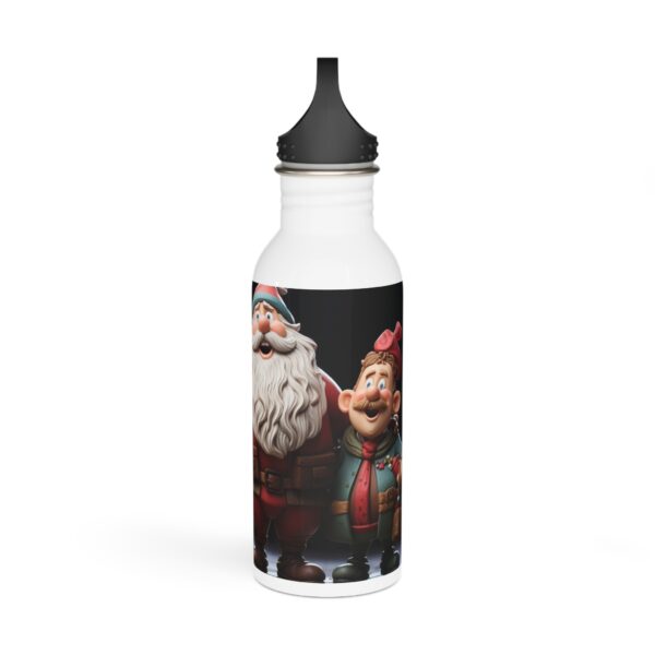 Vintage Christmas Carolers Stainless Steel Water Bottle - Image 4