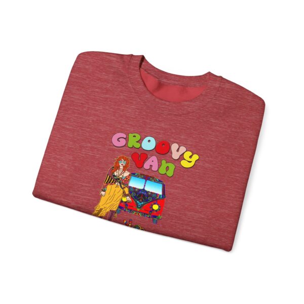 Groovy Van Valentine Unisex Heavy Blend™ Crewneck Sweatshirt - Image 68