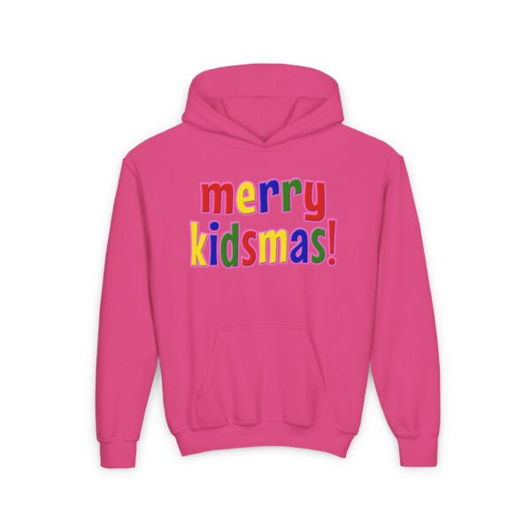 Merry Kidsmas Youth Heavy Blend Hooded Sweatshirt - Image 23