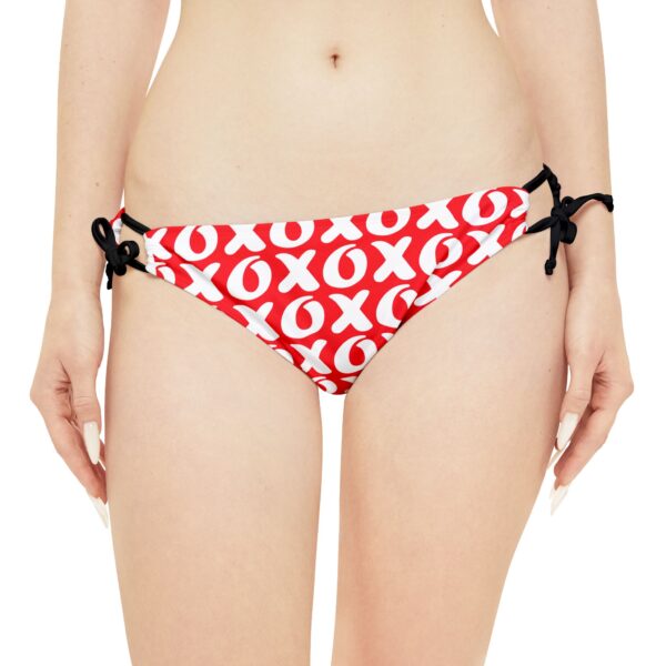 Hugs and Kisses Loop Tie Side Bikini Bottom (AOP) - Image 5