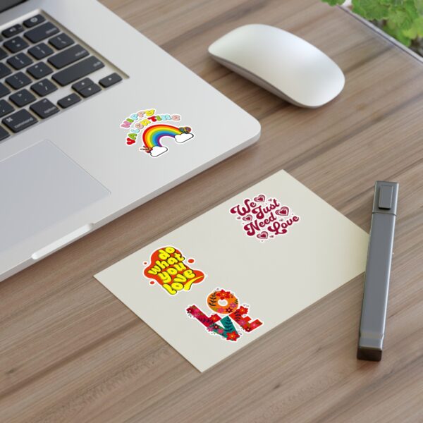 Retro Hippy Valentine Sticker Sheet - Image 7