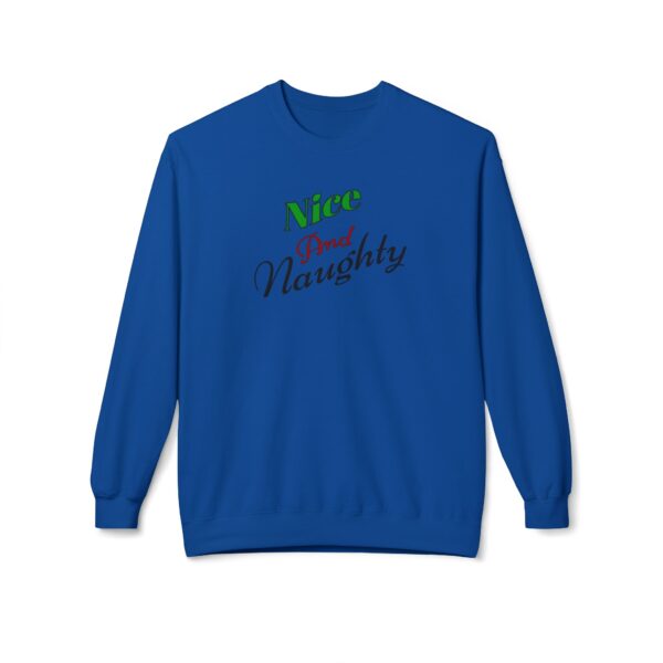 Nice And Naughty Christmas Unisex Midweight Softstyle Fleece Crewneck Sweatshirt - Image 13