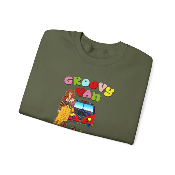 Groovy Van Valentine Unisex Heavy Blend™ Crewneck Sweatshirt - Image 24