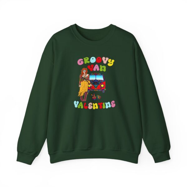 Groovy Van Valentine Unisex Heavy Blend™ Crewneck Sweatshirt - Image 26