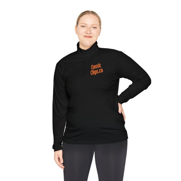 Classic Clips Logo Unisex Quarter-Zip Pullover