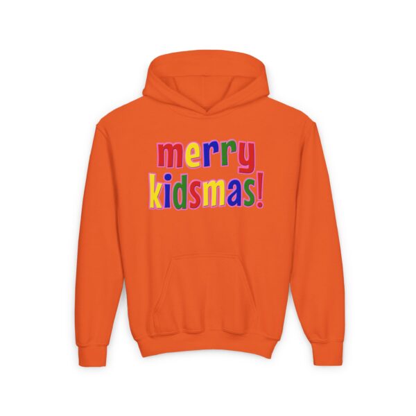 Merry Kidsmas Youth Heavy Blend Hooded Sweatshirt - Image 9