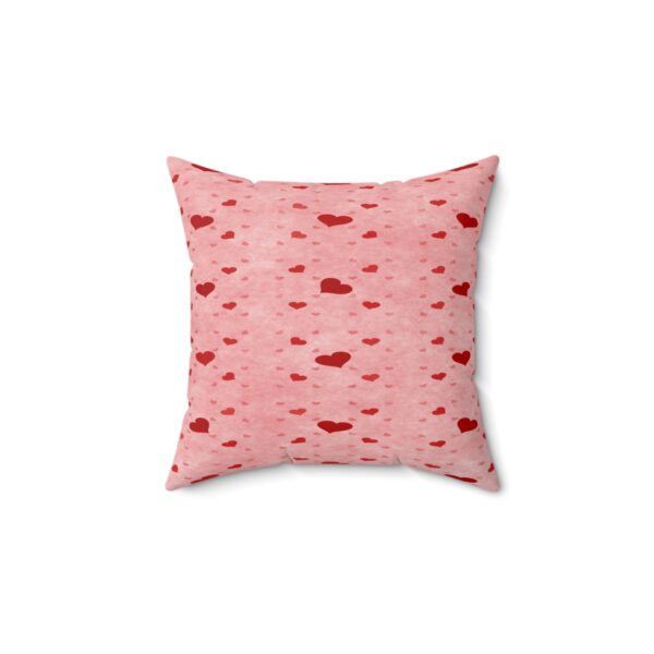 Romantic Valentine Couple's Spun Polyester Square Pillow - Image 2