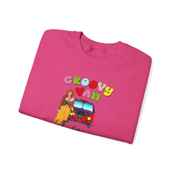 Groovy Van Valentine Unisex Heavy Blend™ Crewneck Sweatshirt - Image 64