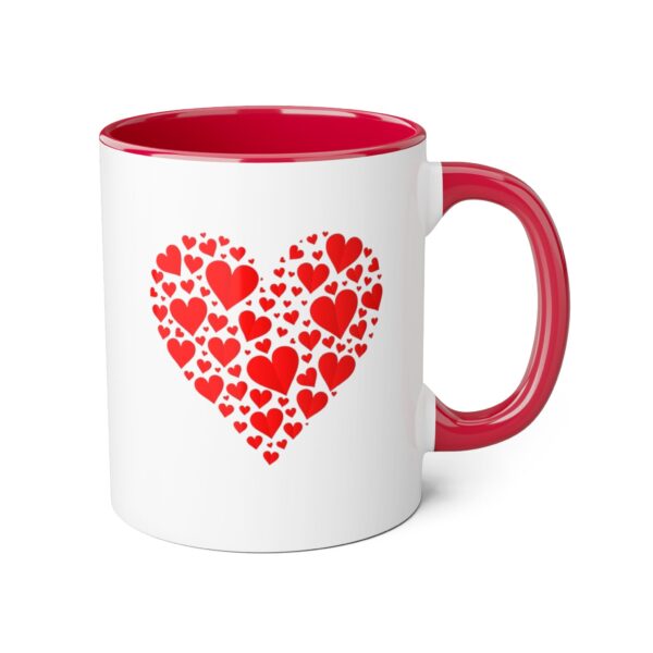 Heart of Hearts Accent Mugs, 11oz