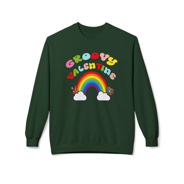 Groovy Valentine Unisex Midweight Softstyle Fleece Crewneck Sweatshirt - Image 25