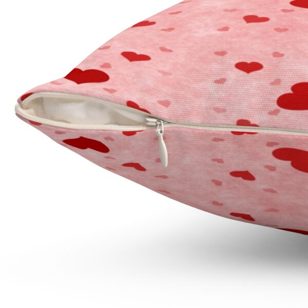 Romantic Valentine Couple's Spun Polyester Square Pillow - Image 6