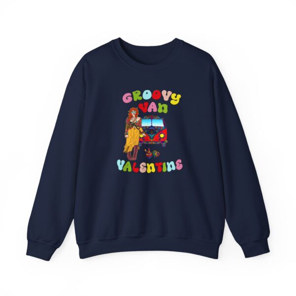 Groovy Van Valentine Unisex Heavy Blend™ Crewneck Sweatshirt - Image 50