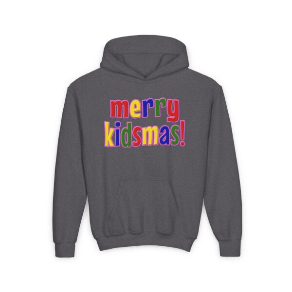 Merry Kidsmas Youth Heavy Blend Hooded Sweatshirt - Image 17