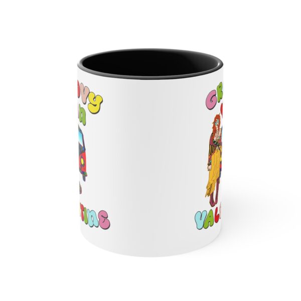 Retro Groovy Van Valentine Accent Mugs, 11 oz - Image 9