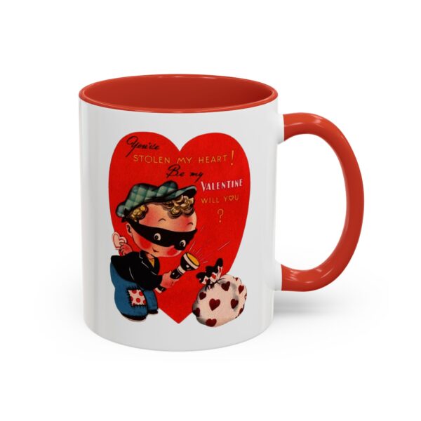 Retro Valentine Accent Coffee Mug,11oz