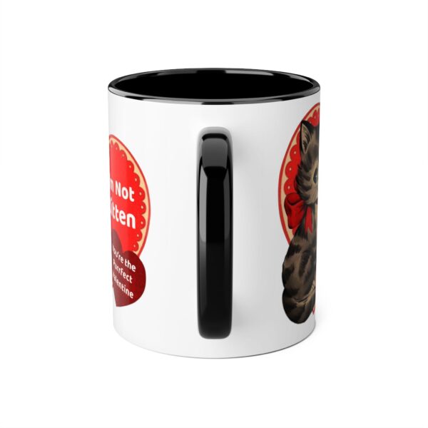 'I'm Not Kitten You're The Puurfect Valentine' Retro Accent Mug, 11oz - Image 7