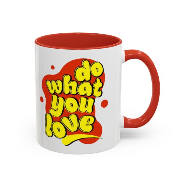 Do What You Love Retro Valentine Accent Coffee Mug, 11oz - Image 18