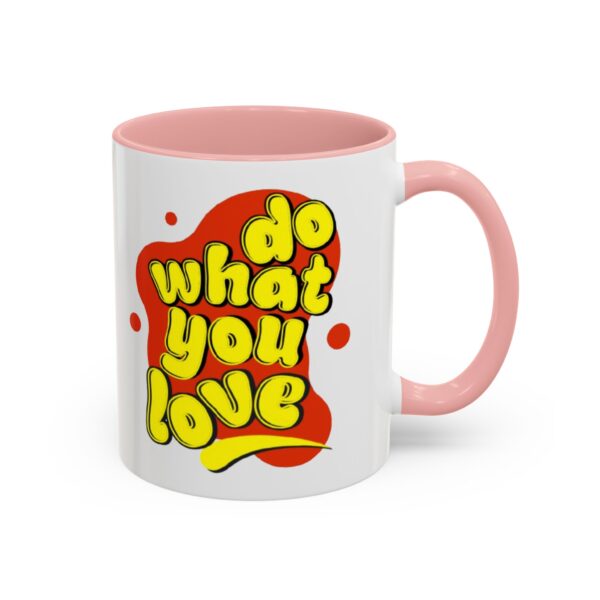 Do What You Love Retro Valentine Accent Coffee Mug, 11oz - Image 14