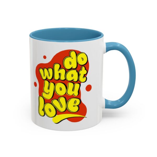 Do What You Love Retro Valentine Accent Coffee Mug, 11oz - Image 22