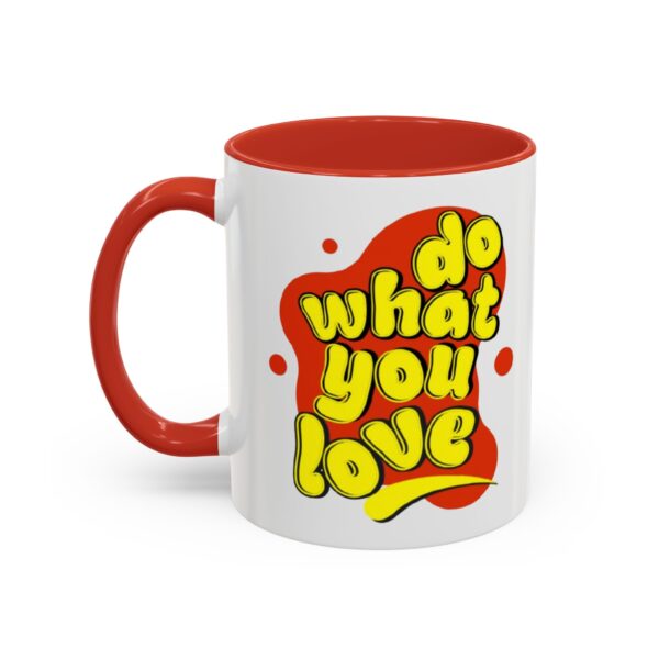 Do What You Love Retro Valentine Accent Coffee Mug, 11oz - Image 19