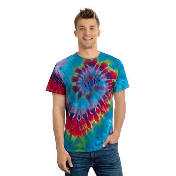 Retro 1960's Valentine Vibes Tie-Dye Tee, Spiral - Image 4