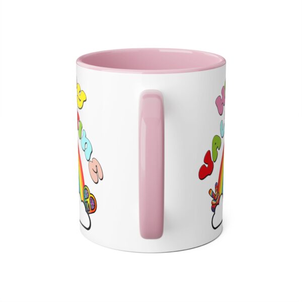 'Hippy Valentine' Retro Accent Mug, 11oz - Image 15