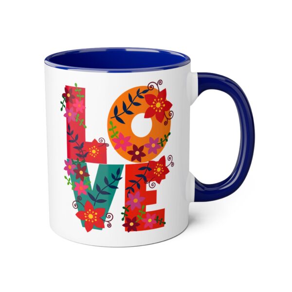 'Love' Retro Valentine Accent Mug, 11oz - Image 4