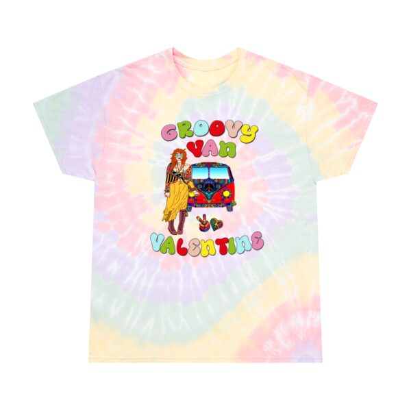 Retro Groovy Van Valentine Tie-Dye Tee, Spiral - Image 2