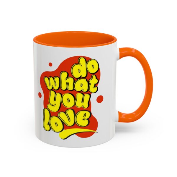 Do What You Love Retro Valentine Accent Coffee Mug, 11oz - Image 26