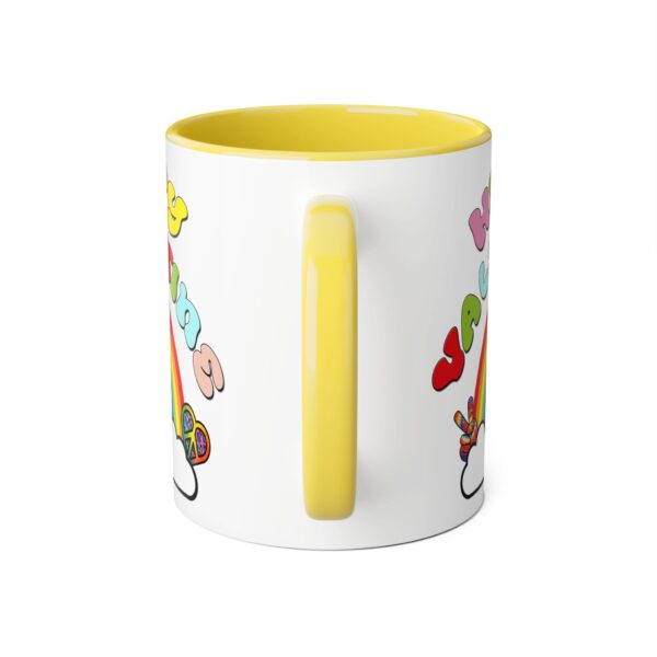 'Hippy Valentine' Retro Accent Mug, 11oz - Image 23