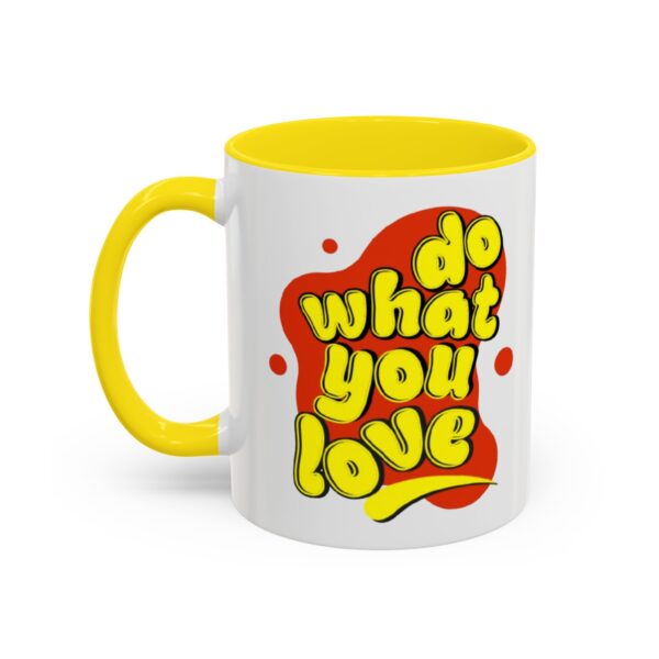 Do What You Love Retro Valentine Accent Coffee Mug, 11oz