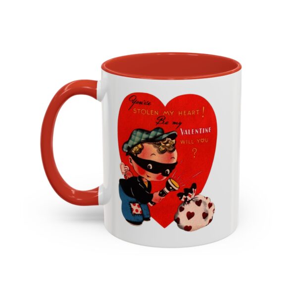 Retro Valentine Accent Coffee Mug,11oz - Image 3